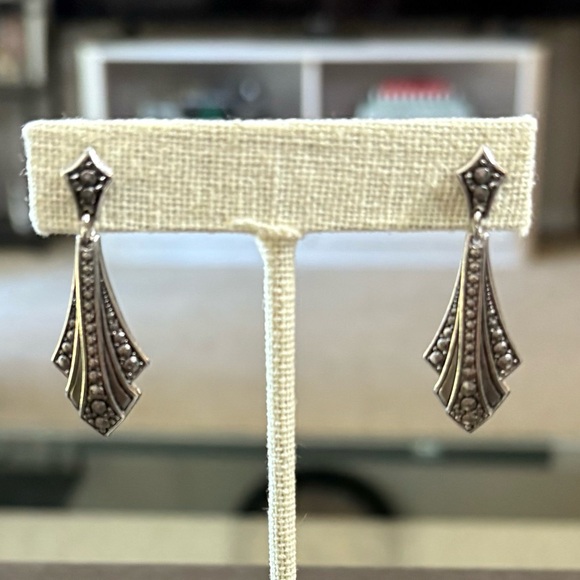 Vintage Art Deco Victorian Dangle Earrings - Picture 1 of 4